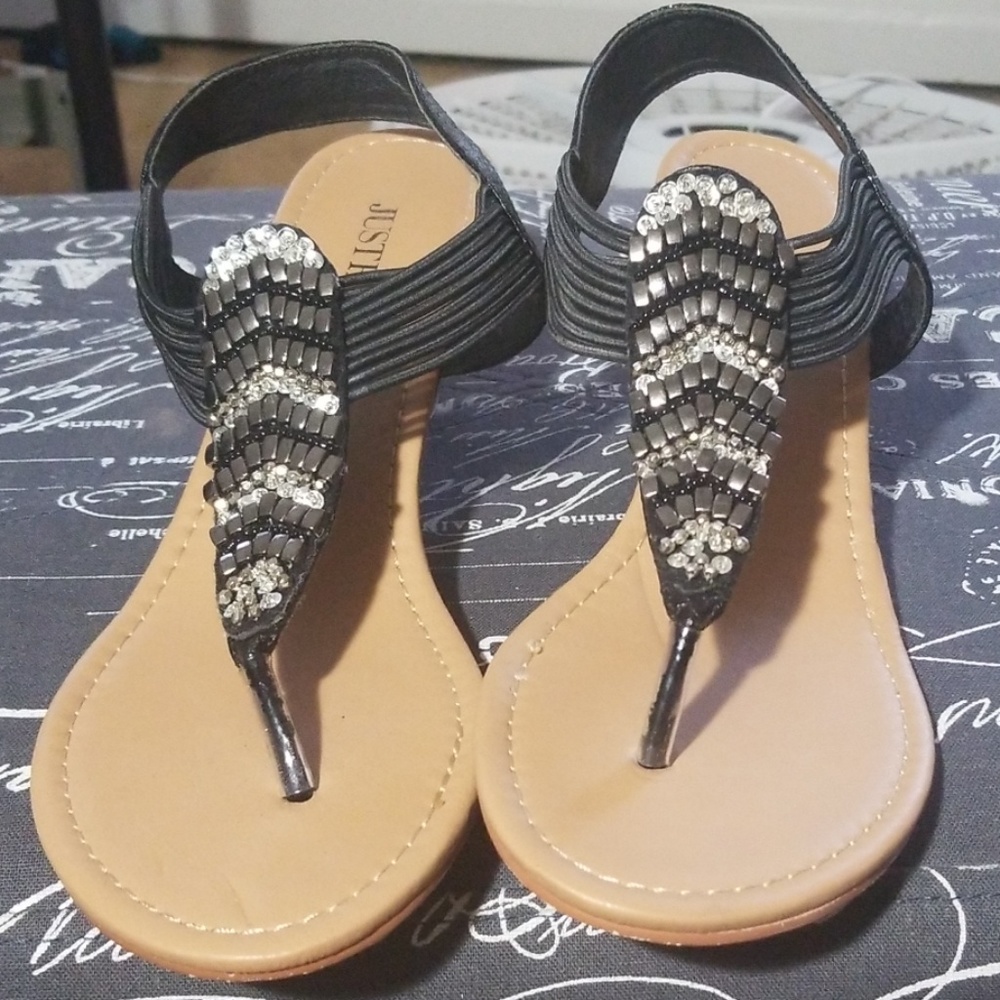 Cute jeweled wedges